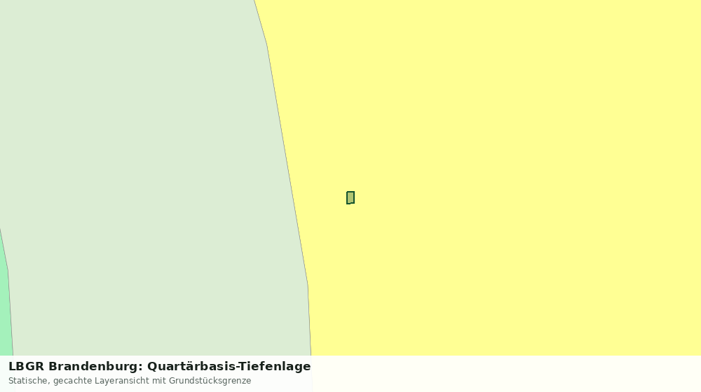 Statische Kartenansicht: LBGR Brandenburg: Quartärbasis-Tiefenlage