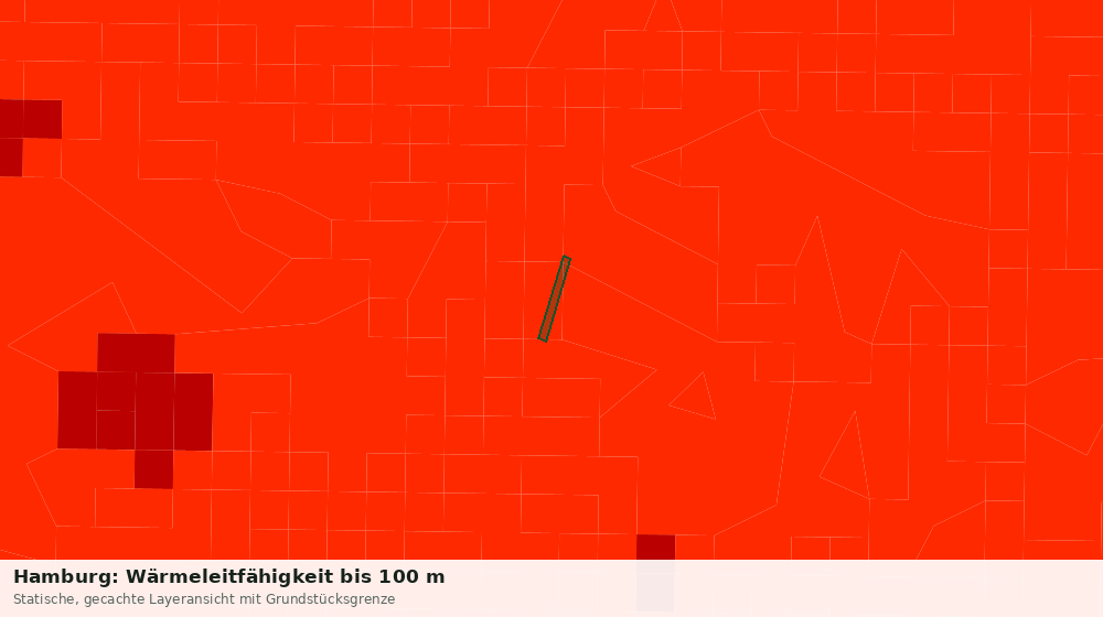 Statische Kartenansicht: Hamburg: Wärmeleitfähigkeit bis 100 m