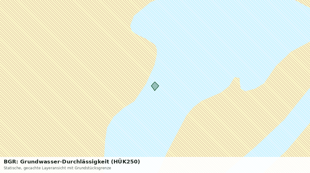 Statische Kartenansicht: BGR: Grundwasser-Durchlässigkeit (HÜK250)