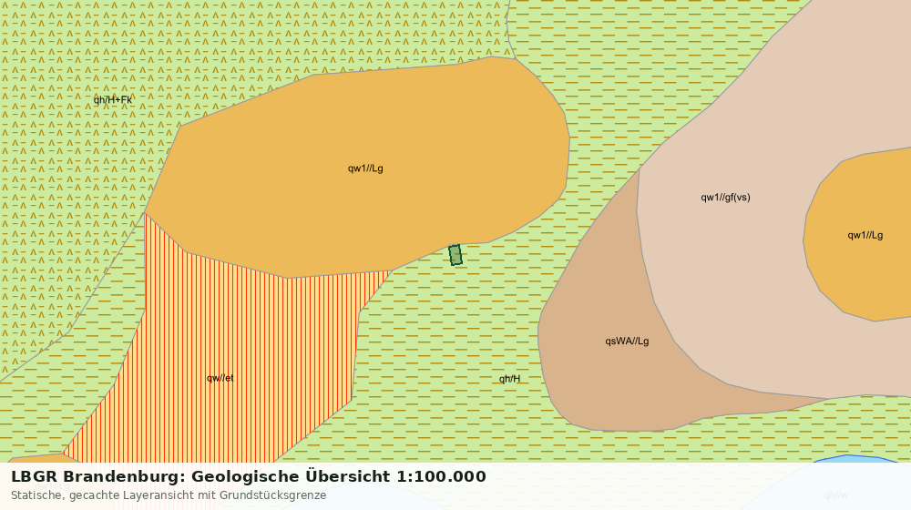 Statische Kartenansicht: LBGR Brandenburg: Geologische Übersicht 1:100.000