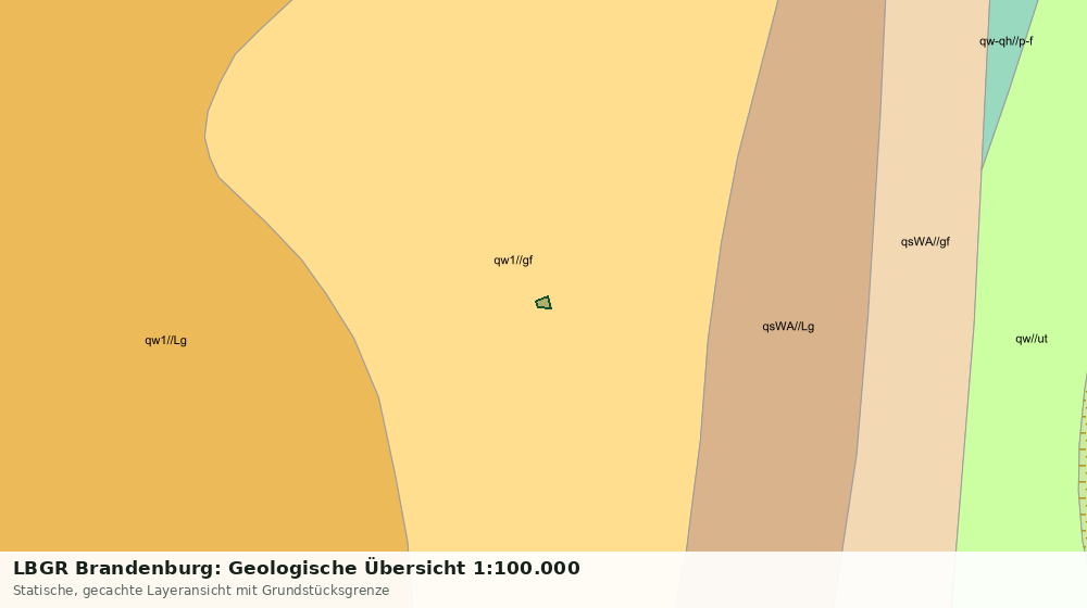 Statische Kartenansicht: LBGR Brandenburg: Geologische Übersicht 1:100.000