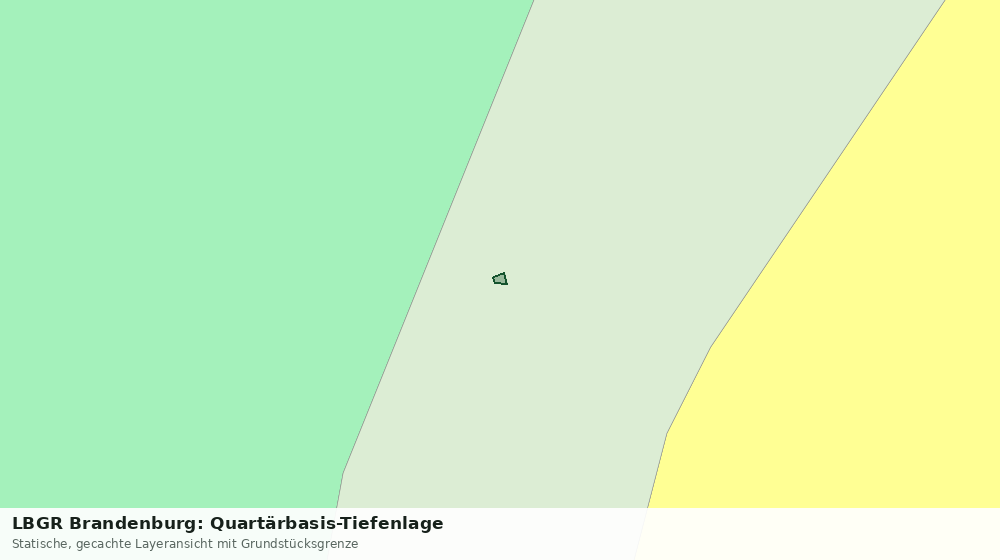 Statische Kartenansicht: LBGR Brandenburg: Quartärbasis-Tiefenlage