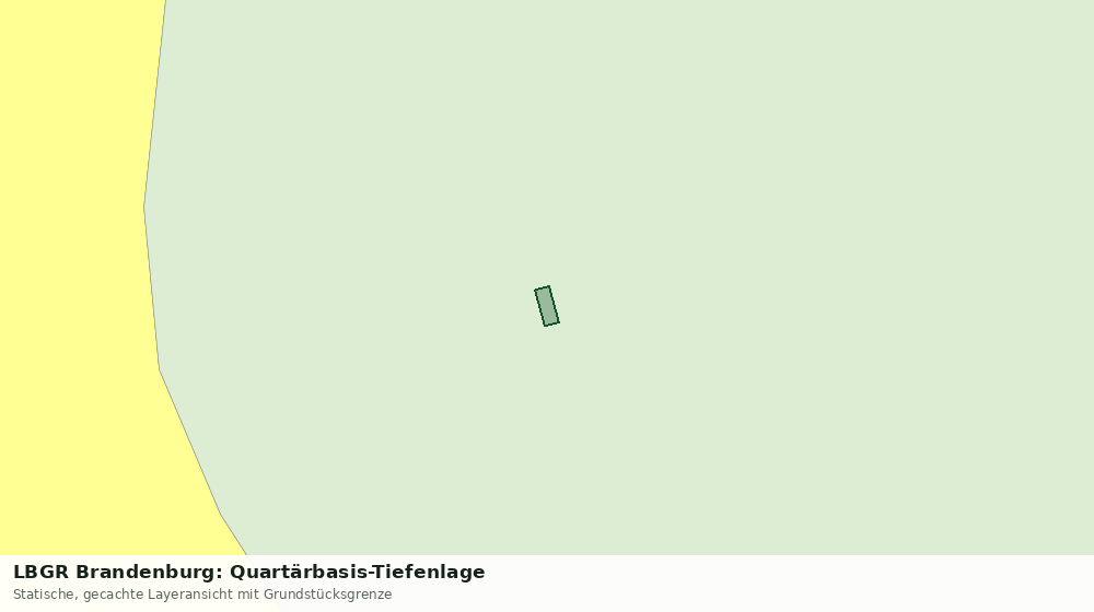 Statische Kartenansicht: LBGR Brandenburg: Quartärbasis-Tiefenlage