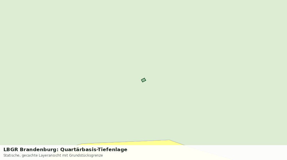 Statische Kartenansicht: LBGR Brandenburg: Quartärbasis-Tiefenlage