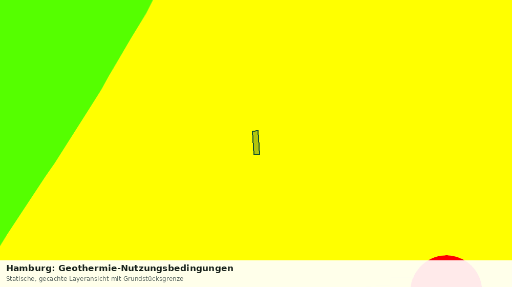 Statische Kartenansicht: Hamburg: Geothermie-Nutzungsbedingungen