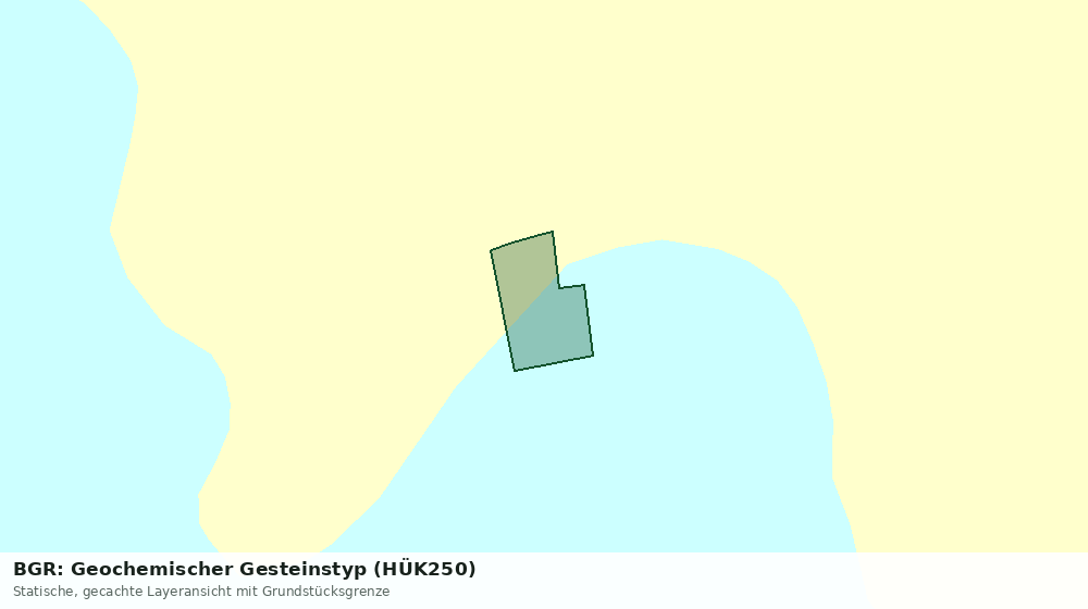 Statische Kartenansicht: BGR: Geochemischer Gesteinstyp (HÜK250)