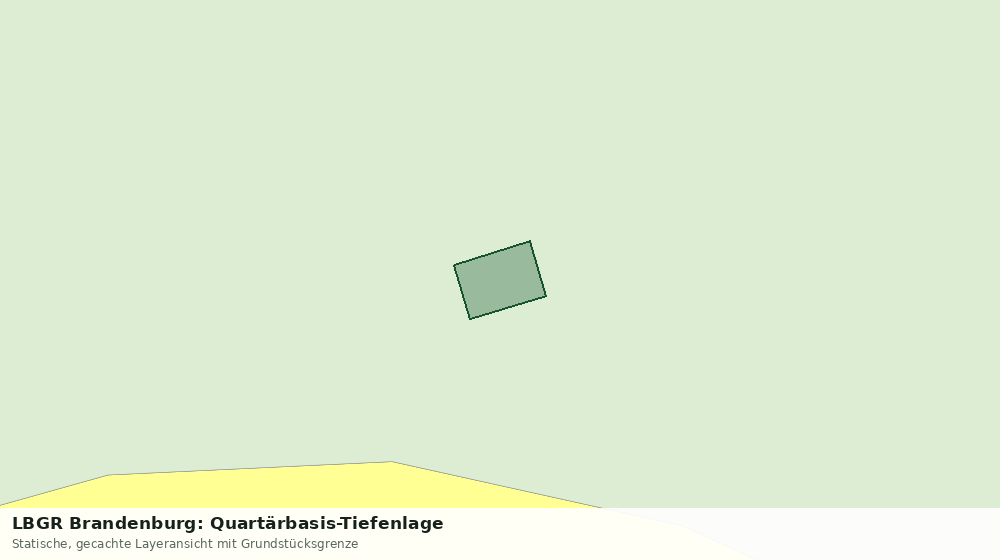 Statische Kartenansicht: LBGR Brandenburg: Quartärbasis-Tiefenlage