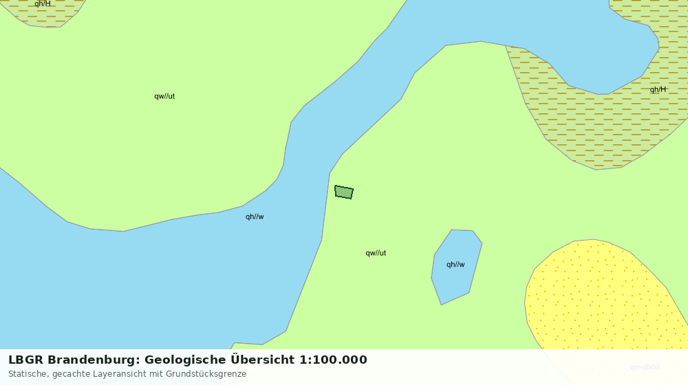 Statische Kartenansicht: LBGR Brandenburg: Geologische Übersicht 1:100.000