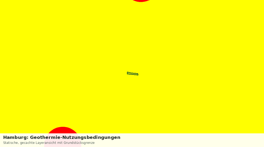 Statische Kartenansicht: Hamburg: Geothermie-Nutzungsbedingungen