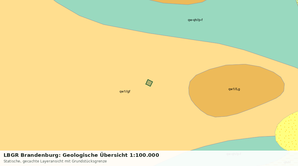 Statische Kartenansicht: LBGR Brandenburg: Geologische Übersicht 1:100.000