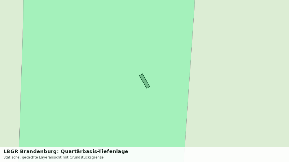 Statische Kartenansicht: LBGR Brandenburg: Quartärbasis-Tiefenlage