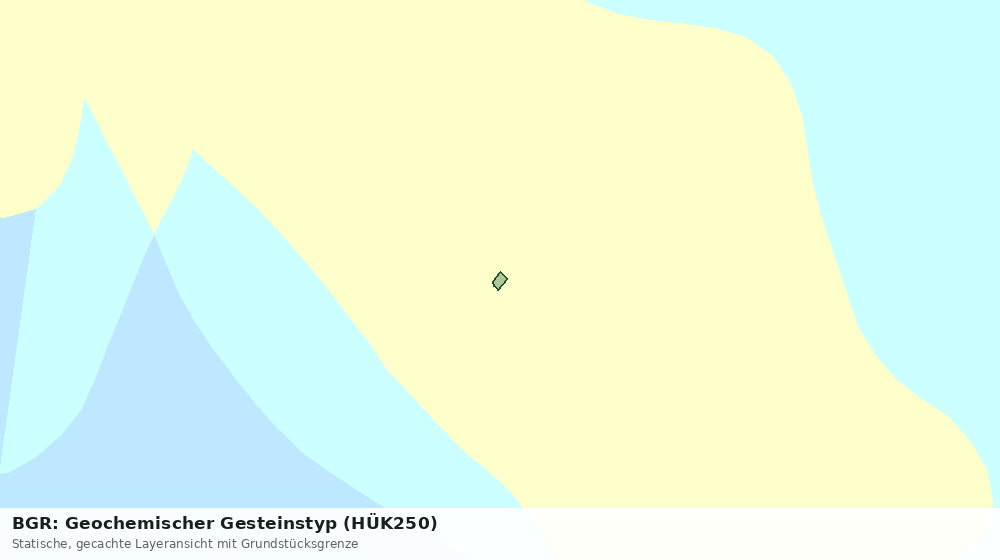 Statische Kartenansicht: BGR: Geochemischer Gesteinstyp (HÜK250)
