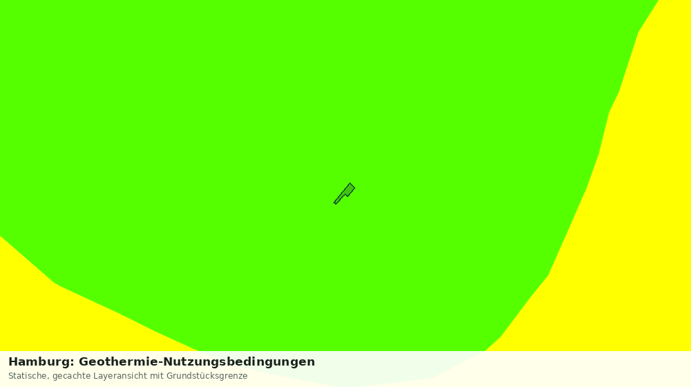 Statische Kartenansicht: Hamburg: Geothermie-Nutzungsbedingungen