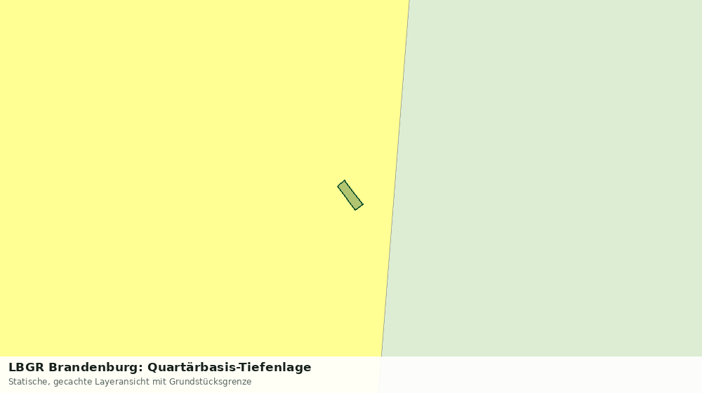 Statische Kartenansicht: LBGR Brandenburg: Quartärbasis-Tiefenlage