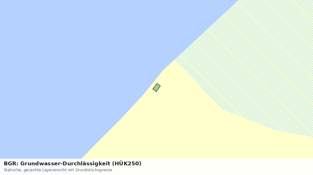 Statische Kartenansicht: BGR: Grundwasser-Durchlässigkeit (HÜK250)