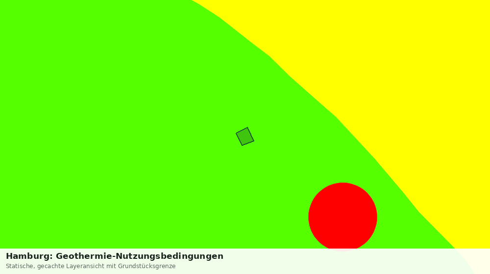 Statische Kartenansicht: Hamburg: Geothermie-Nutzungsbedingungen