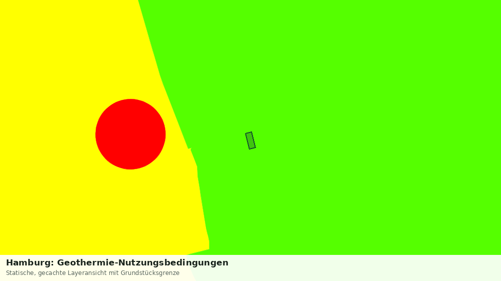 Statische Kartenansicht: Hamburg: Geothermie-Nutzungsbedingungen