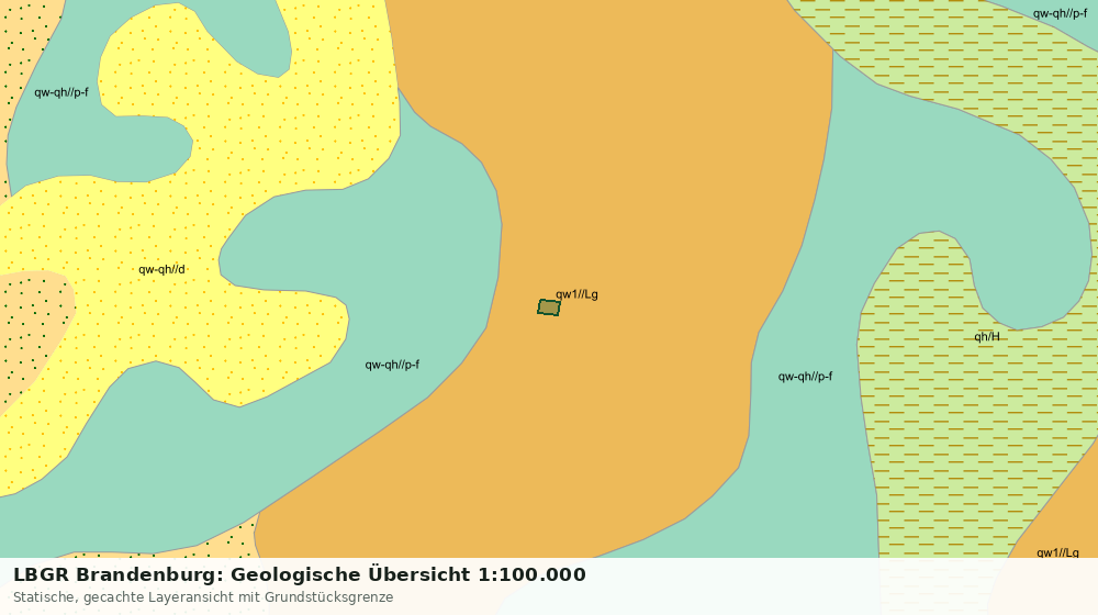 Statische Kartenansicht: LBGR Brandenburg: Geologische Übersicht 1:100.000