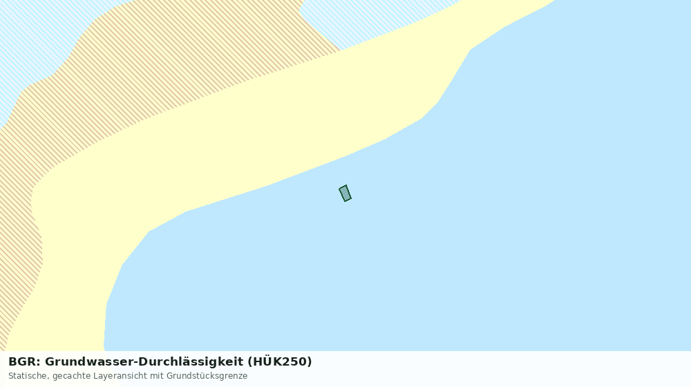 Statische Kartenansicht: BGR: Grundwasser-Durchlässigkeit (HÜK250)