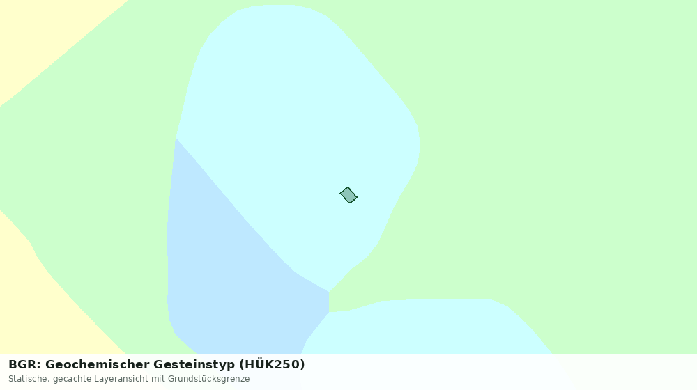 Statische Kartenansicht: BGR: Geochemischer Gesteinstyp (HÜK250)