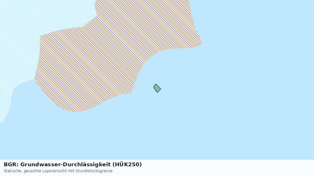 Statische Kartenansicht: BGR: Grundwasser-Durchlässigkeit (HÜK250)