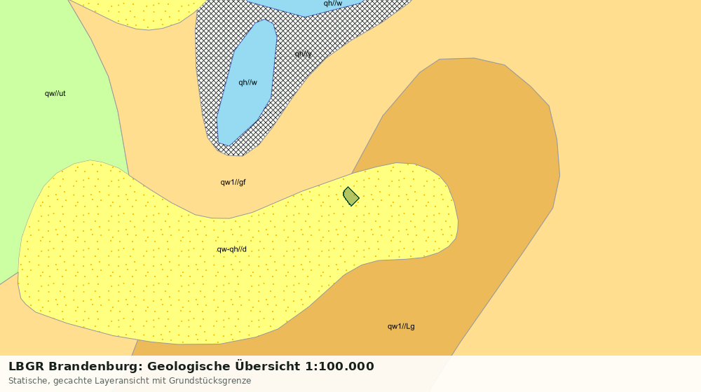 Statische Kartenansicht: LBGR Brandenburg: Geologische Übersicht 1:100.000