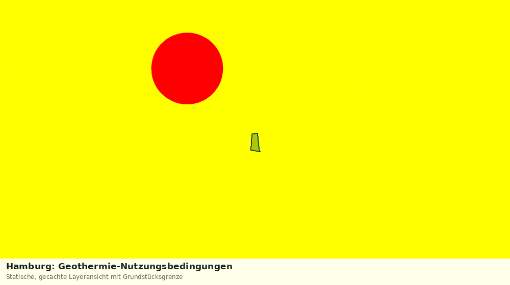 Statische Kartenansicht: Hamburg: Geothermie-Nutzungsbedingungen
