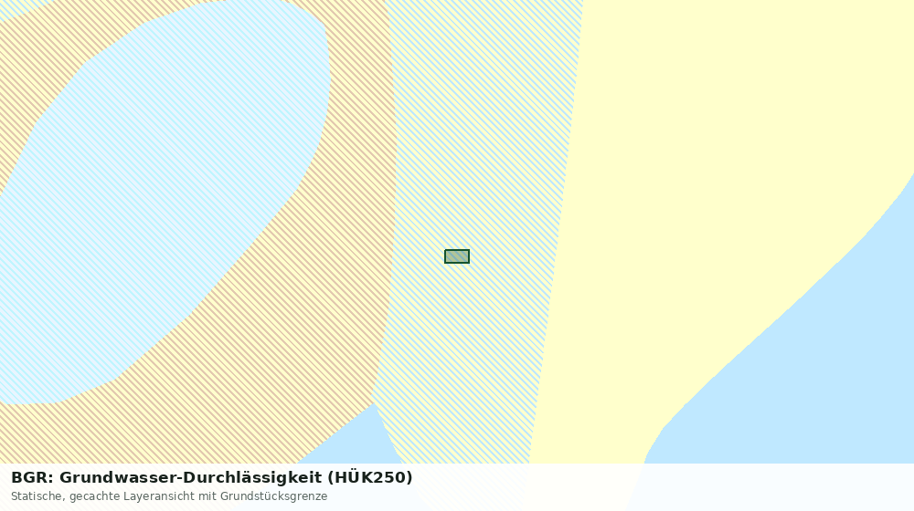Statische Kartenansicht: BGR: Grundwasser-Durchlässigkeit (HÜK250)
