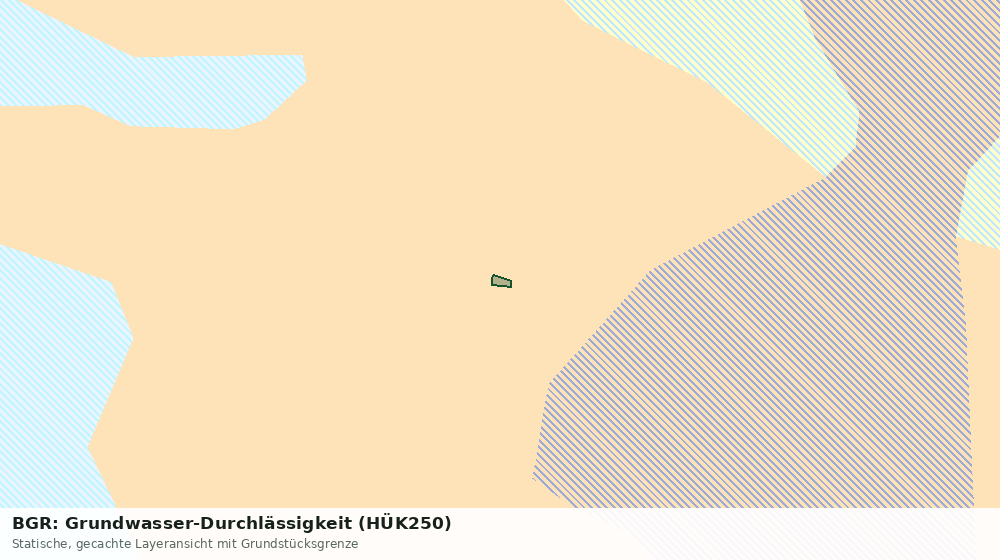 Statische Kartenansicht: BGR: Grundwasser-Durchlässigkeit (HÜK250)