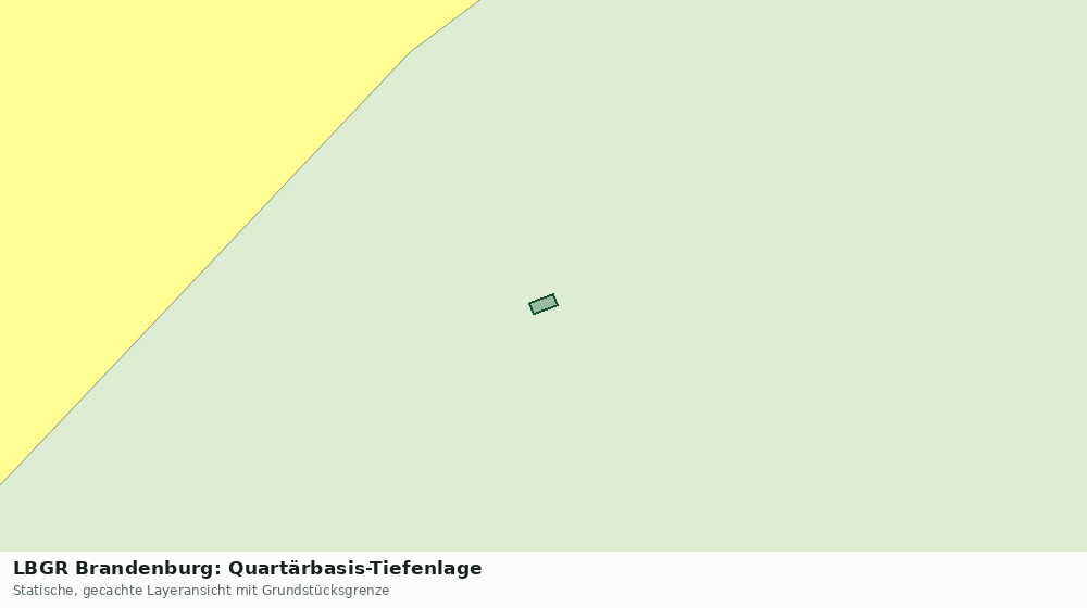Statische Kartenansicht: LBGR Brandenburg: Quartärbasis-Tiefenlage