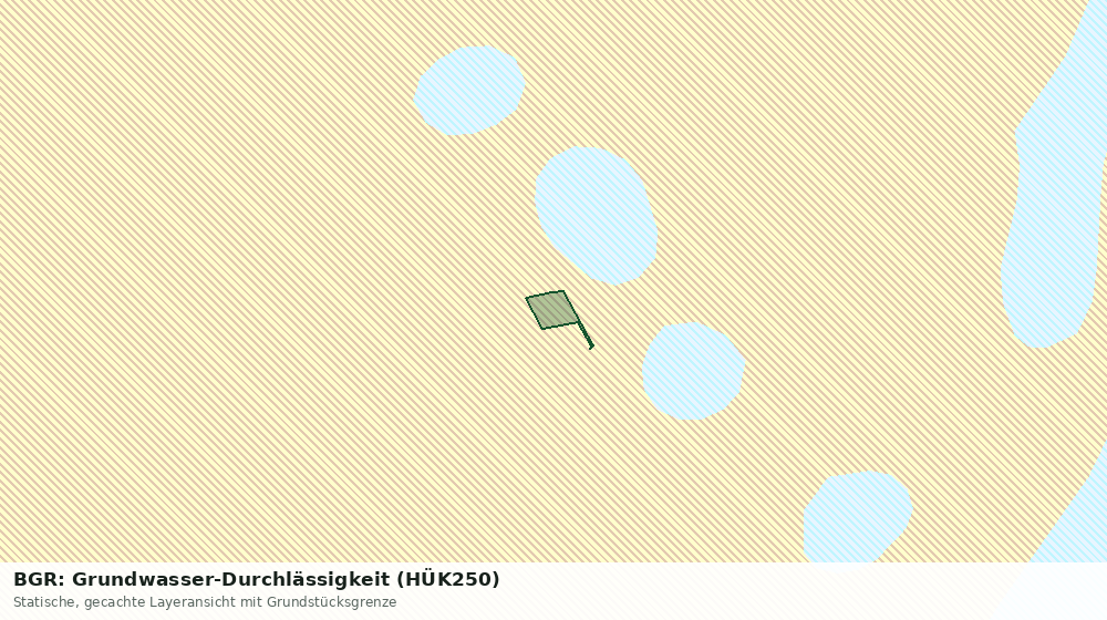Statische Kartenansicht: BGR: Grundwasser-Durchlässigkeit (HÜK250)