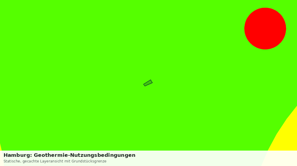Statische Kartenansicht: Hamburg: Geothermie-Nutzungsbedingungen
