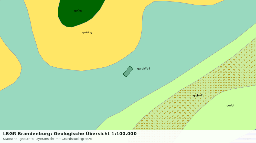 Statische Kartenansicht: LBGR Brandenburg: Geologische Übersicht 1:100.000