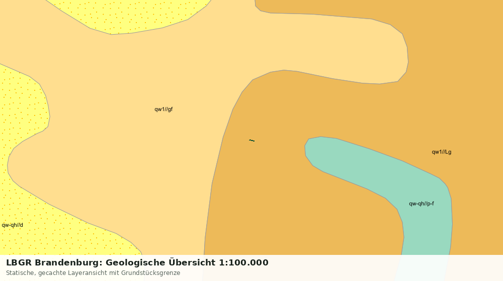 Statische Kartenansicht: LBGR Brandenburg: Geologische Übersicht 1:100.000