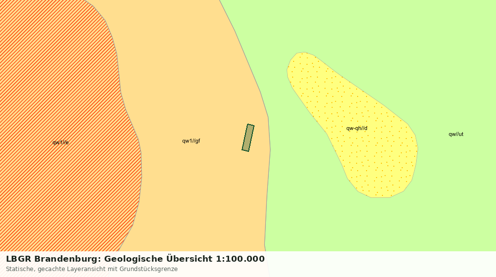 Statische Kartenansicht: LBGR Brandenburg: Geologische Übersicht 1:100.000