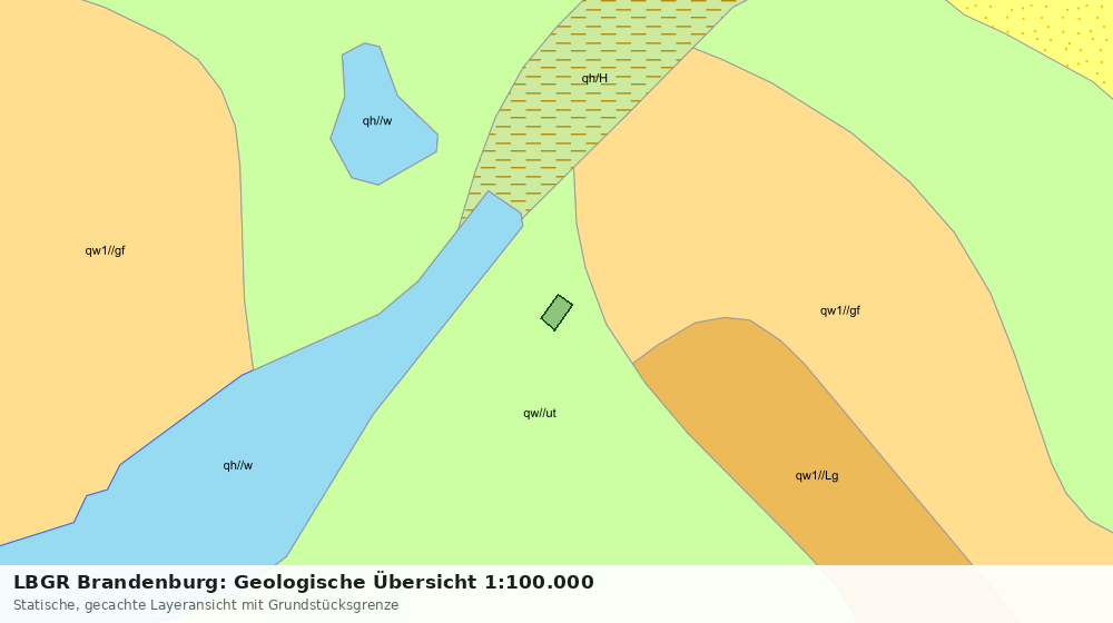 Statische Kartenansicht: LBGR Brandenburg: Geologische Übersicht 1:100.000