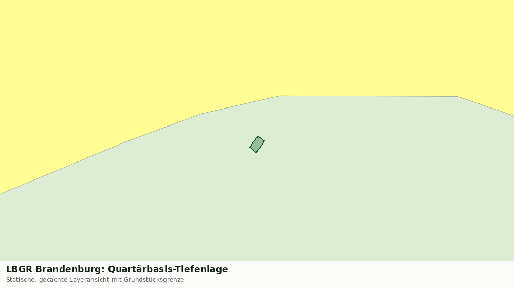 Statische Kartenansicht: LBGR Brandenburg: Quartärbasis-Tiefenlage