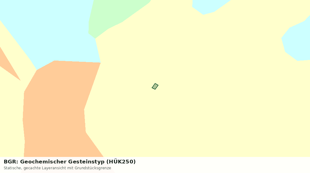 Statische Kartenansicht: BGR: Geochemischer Gesteinstyp (HÜK250)