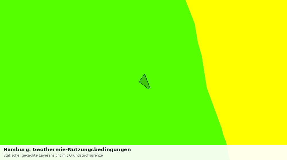 Statische Kartenansicht: Hamburg: Geothermie-Nutzungsbedingungen