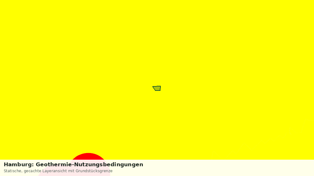 Statische Kartenansicht: Hamburg: Geothermie-Nutzungsbedingungen