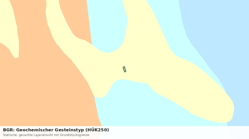Statische Kartenansicht: BGR: Geochemischer Gesteinstyp (HÜK250)
