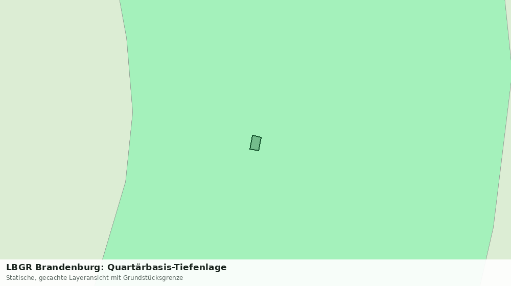 Statische Kartenansicht: LBGR Brandenburg: Quartärbasis-Tiefenlage