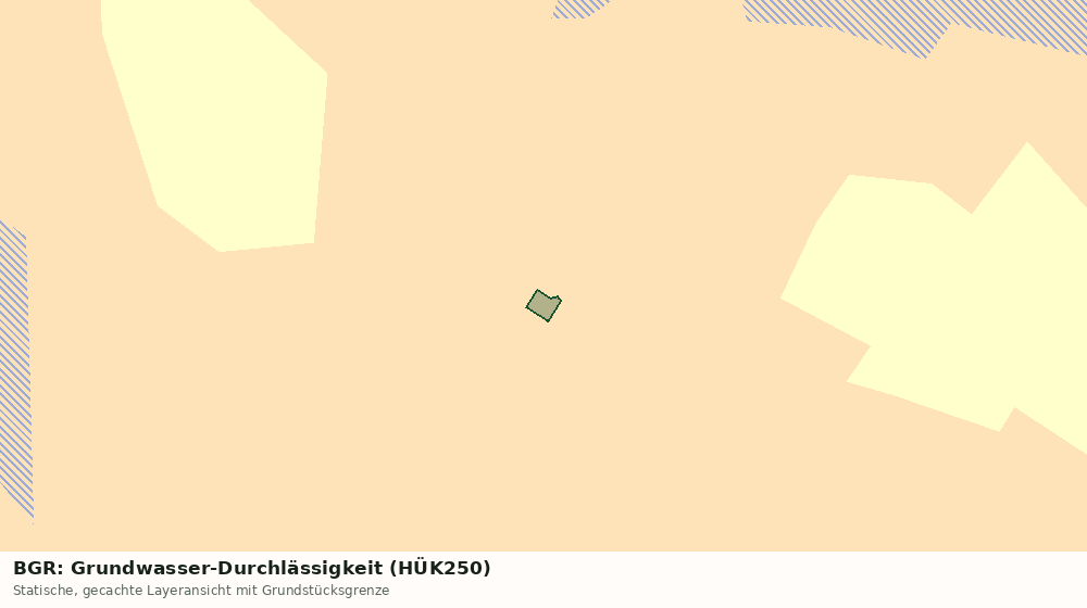 Statische Kartenansicht: BGR: Grundwasser-Durchlässigkeit (HÜK250)