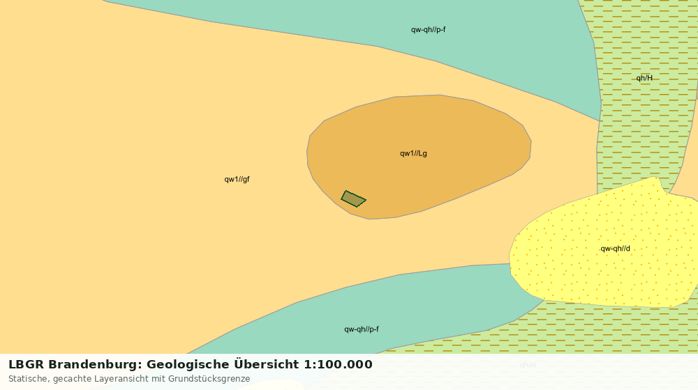 Statische Kartenansicht: LBGR Brandenburg: Geologische Übersicht 1:100.000