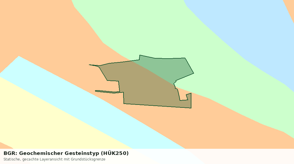 Statische Kartenansicht: BGR: Geochemischer Gesteinstyp (HÜK250)