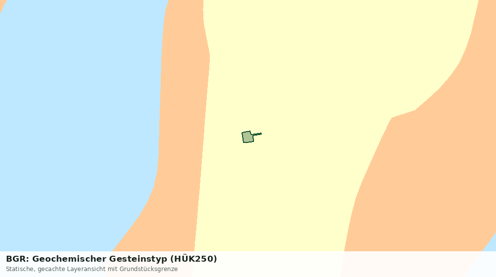Statische Kartenansicht: BGR: Geochemischer Gesteinstyp (HÜK250)