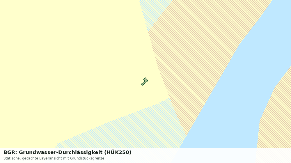Statische Kartenansicht: BGR: Grundwasser-Durchlässigkeit (HÜK250)