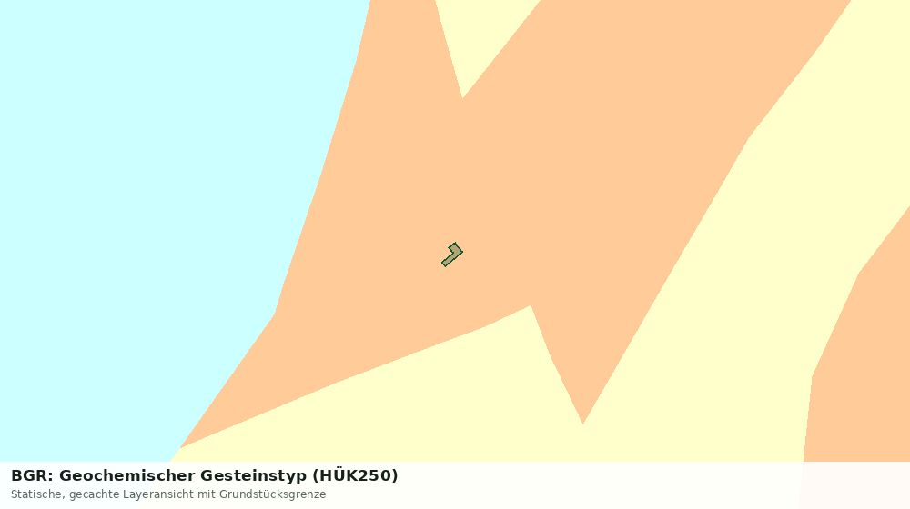 Statische Kartenansicht: BGR: Geochemischer Gesteinstyp (HÜK250)