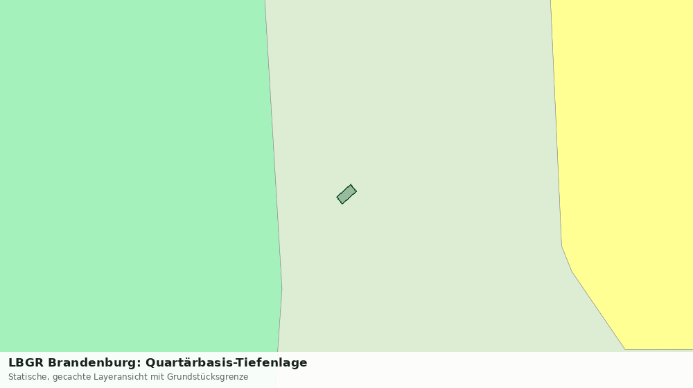Statische Kartenansicht: LBGR Brandenburg: Quartärbasis-Tiefenlage