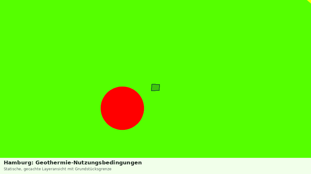 Statische Kartenansicht: Hamburg: Geothermie-Nutzungsbedingungen